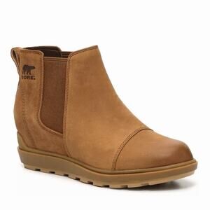 Sorel Evie II Wedge Brown Waterproof Outdoor Chelsea Boots
